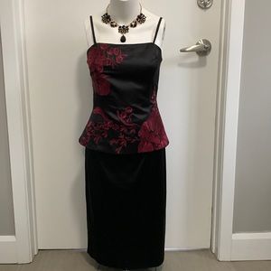 LE CHÂTEAU satin two piece dress